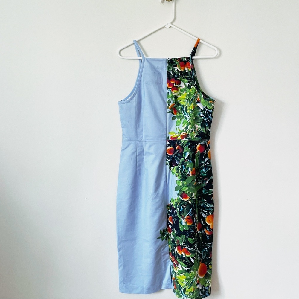 ❤️ Absolutely stunning Maeve Orange Bough Floral Blue Sleeveless Dress size 14 - Picture 6 of 9